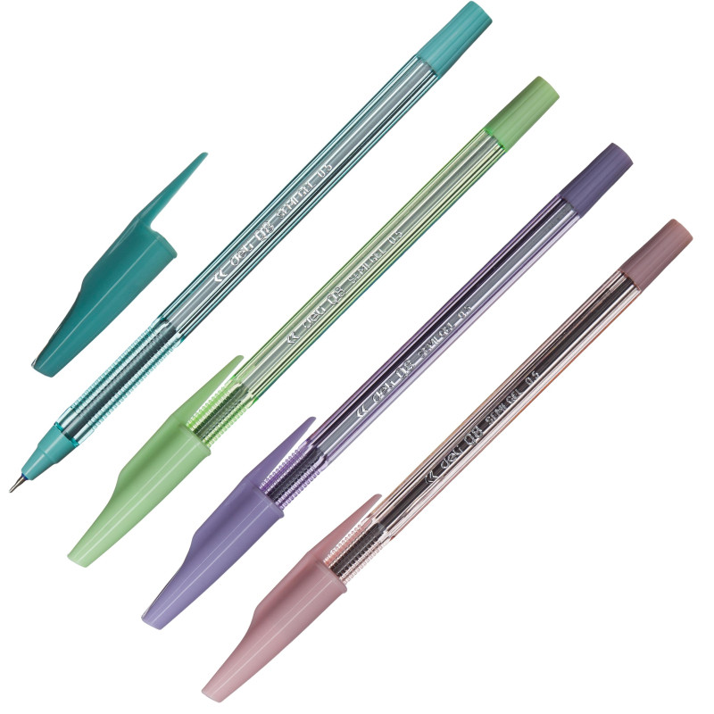 Ручка шариковая неавтомат. Deli Think 0,7мм,масл,син,асс.EQ8-C