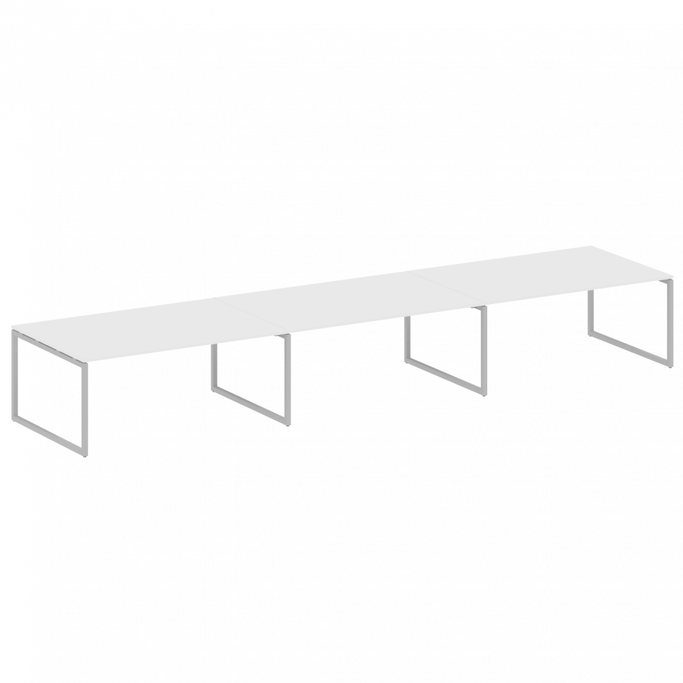 Metal System Quattro Перег. стол (3 столешницы) на О-оразном м/к 40БО.ПРГ-3.5 Белый/Металл Серый 540 Metal System Quattro Перег. стол (3 столешницы) на О-оразном м/к 40БО.ПРГ-3.5 Белый/Металл Серый 540