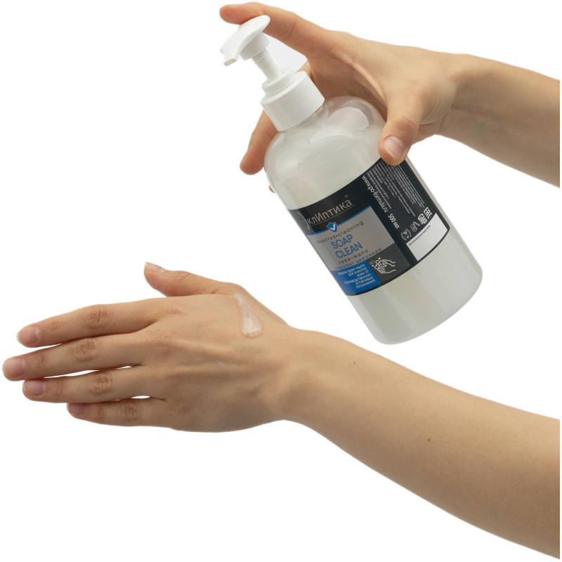 Крем-мыло ТМ ЭклИптика SOAP CLEAN, флакон с помпой 500 мл