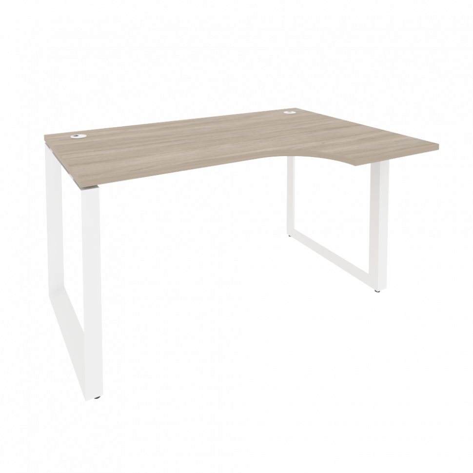 Onix Стол эргономичный правый на О-образном м/к O.MO-SA-2 (R) Дуб Аттик/Металл Белый 1380*980*750 (7 Onix Стол эргономичный правый на О-образном м/к O.MO-SA-2 (R) Дуб Аттик/Металл Белый 1380*980*750 (7