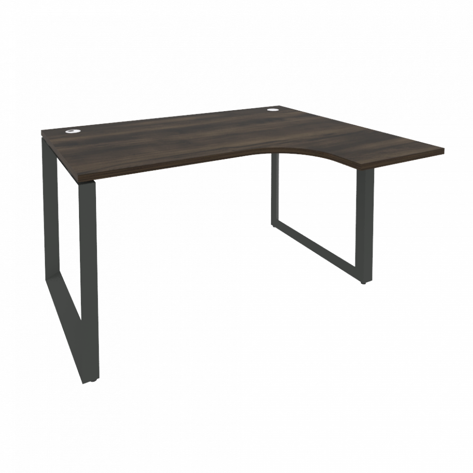Onix Стол эргономичный правый на О-образном м/к O.MO-SA-3 (R) Дуб Мали/Металл Антрацит 1380*1180*750