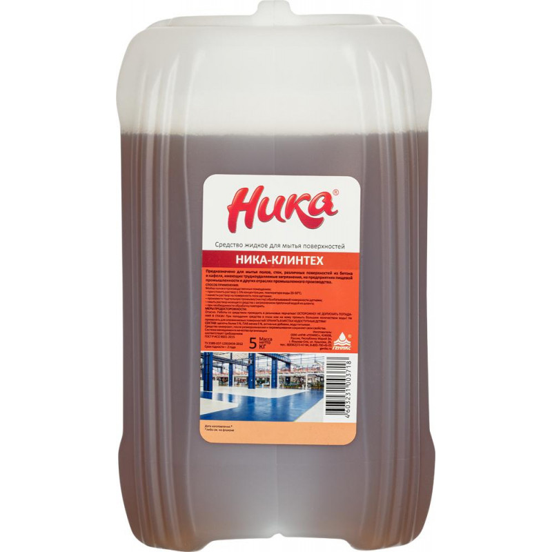 Профхим д/руч.мытья пола щел от органических загрязн НИКА/Клинтех,5кг