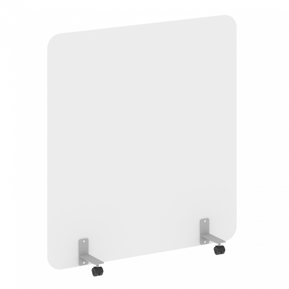 R-line Перегородка на металлических опорах, на роликах DP.R-140-150 Белый Бриллиант/Металл Серый 140