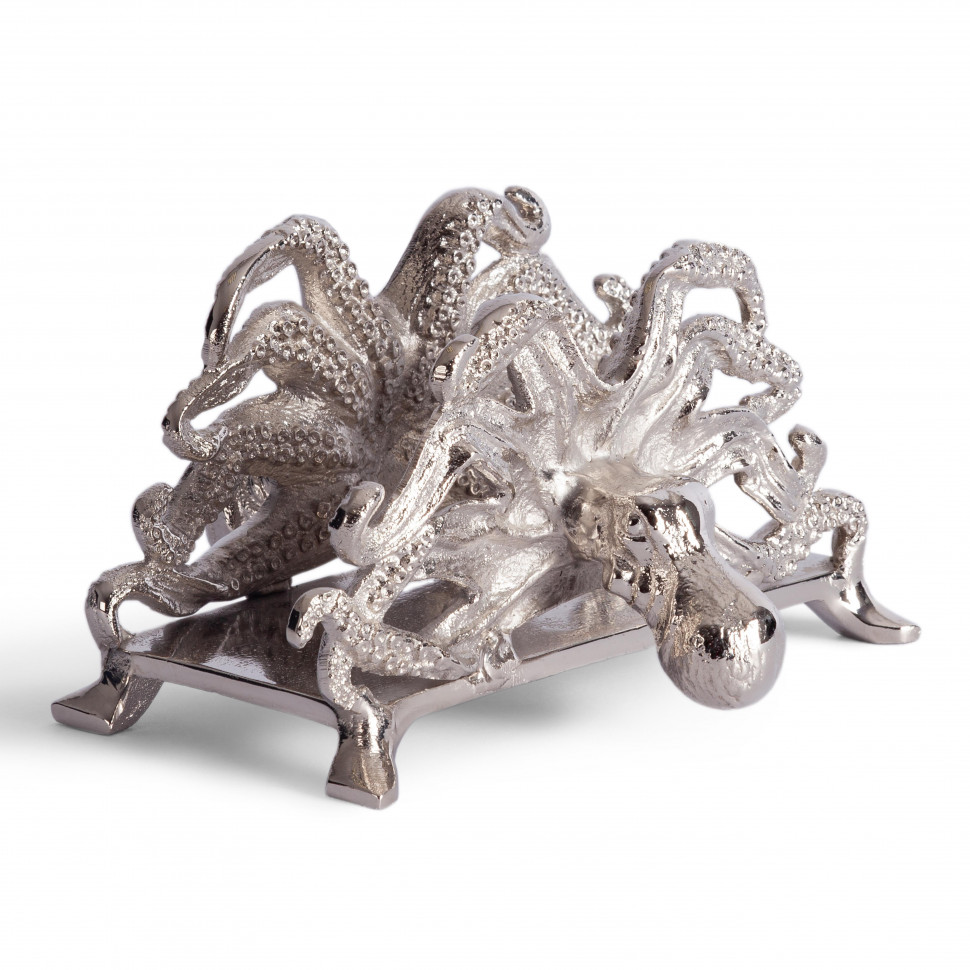 Салфетница Secret De Maison OCTOPUS ( mod. 9681 ) алюминиевый сплав, 18x15x9,5 см, никель/nickel