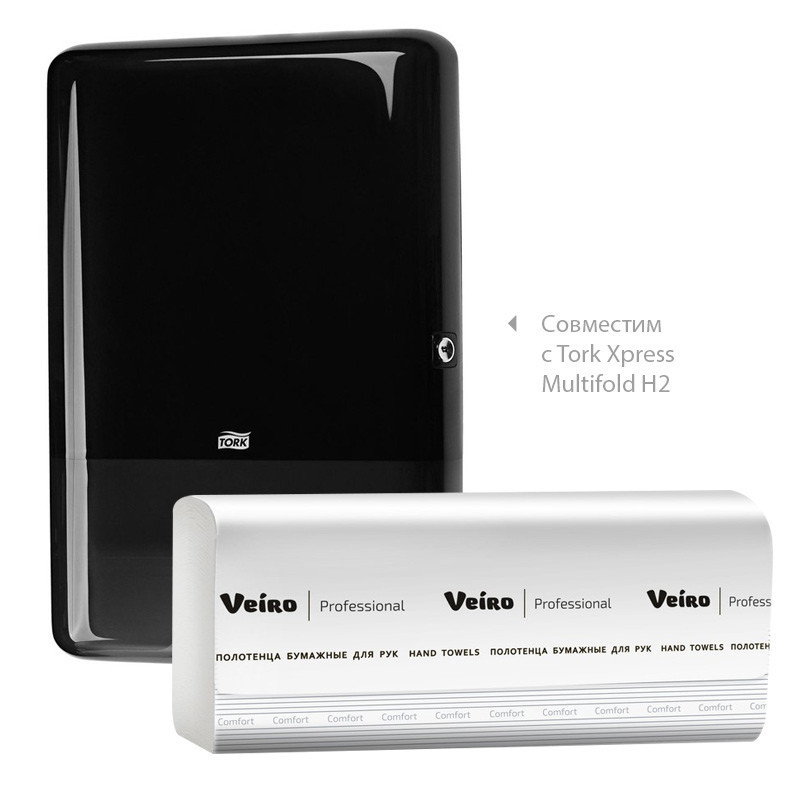 Полотенца бумажные д/держ.Veiro F2 Comf 2сл.200л/пач 21пач/кор Z-слож. KZ20
