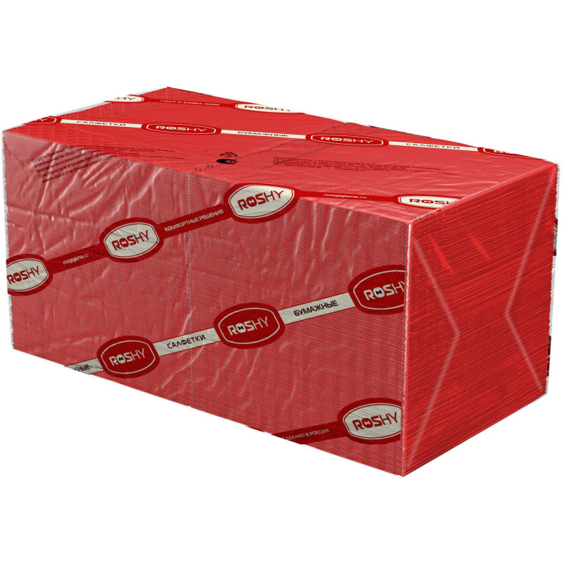 Салфетки бумажные 2 сл. 24х24 красные 250 шт./уп