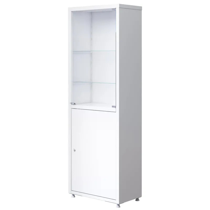 Шкаф MEG_медицинский 2секц.одноств. ШМ-01 МСК-646.02/06 ст/мет,570х320х1655