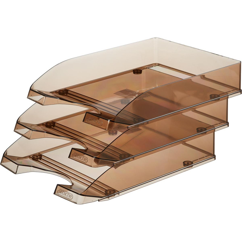 Лоток горизонтальный Attache Line прозрачный тонированный 340х255х63мм Лоток горизонтальный Attache Line прозрачный тонированный 340х255х63мм