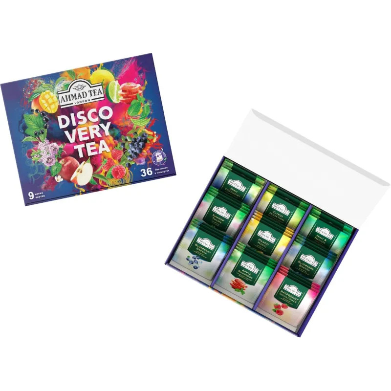 Чай Ahmad Tea Discovery Tea/Чайное открытие ассорт 9 вкусов 36 пак N089