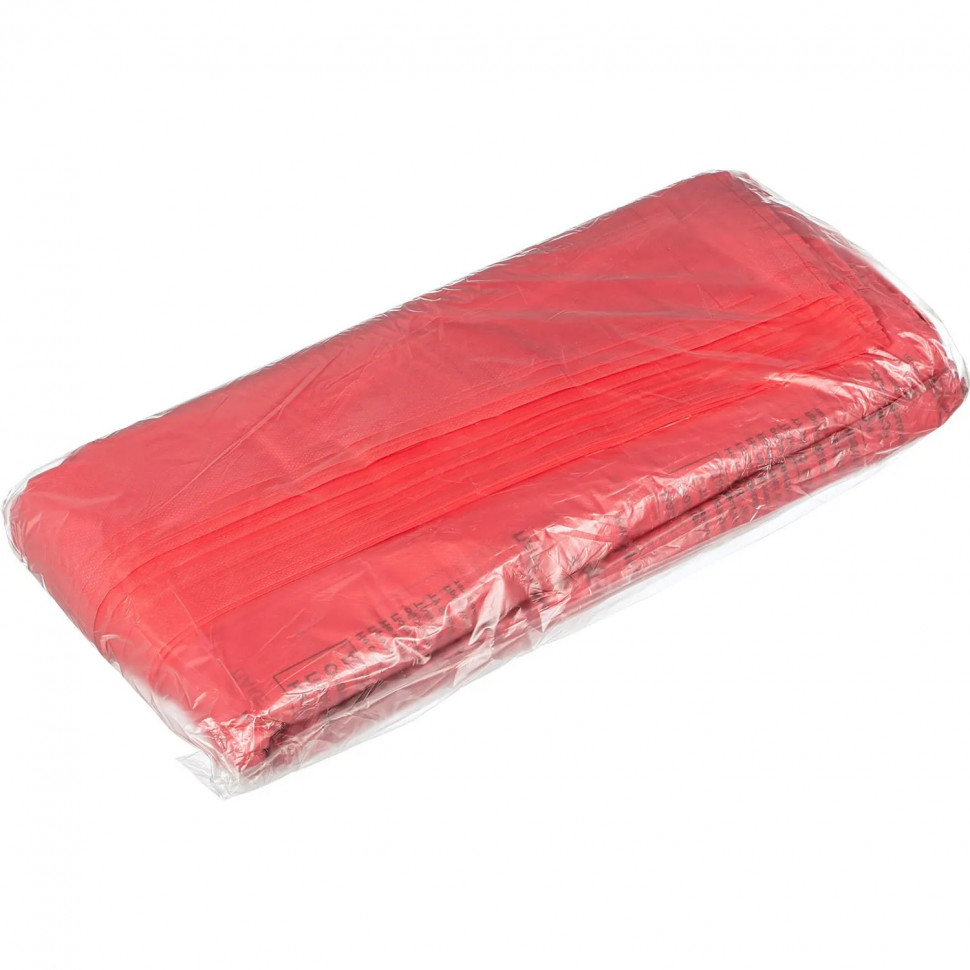 Пакет для мед.отходов кл.В красный 700х1100х18мкм, 120л, 100 шт/уп, Респект