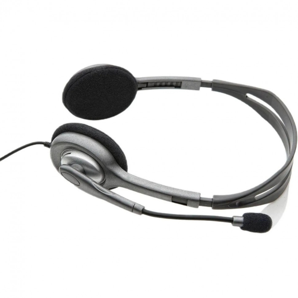 Гарнитура проводная Logitech Stereo Headset H111 Сер(981-000594/981-000593)