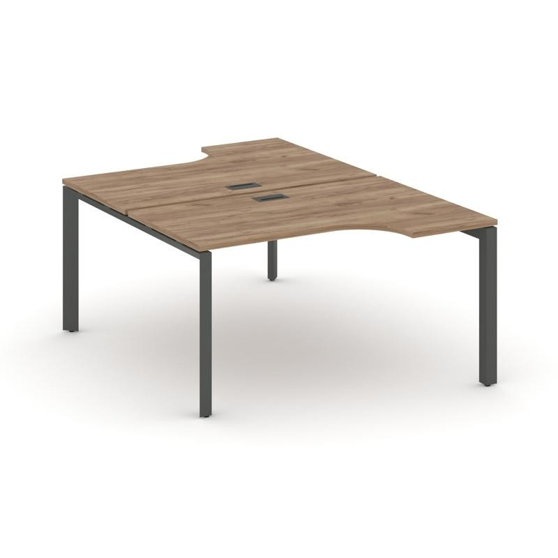 Style Project Рабочая станция эргономичная SN-59P.DRPA-011 Дуб Табак/Металл Антрацит/Черный Заглушка