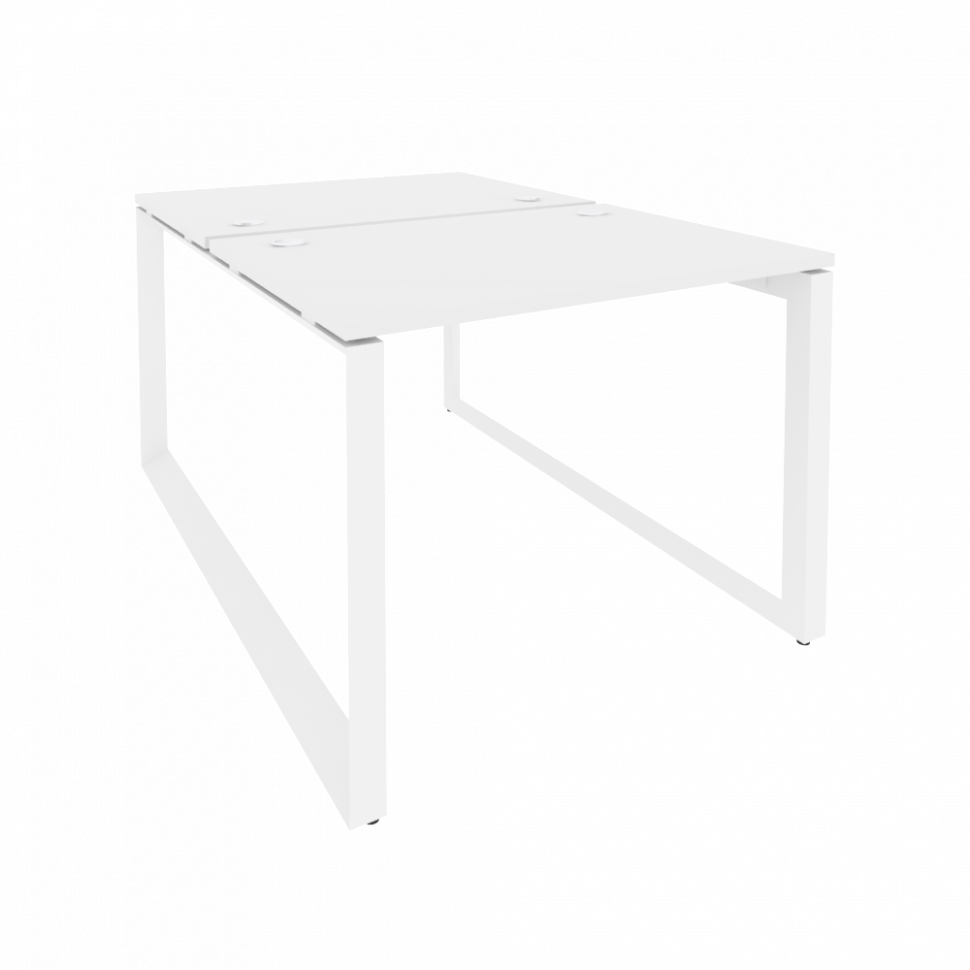 Onix Рабочая станция на О-образном м/к O.MO-D.RS-2.1.7 Белый Бриллиант/Металл Белый 980*1475*750