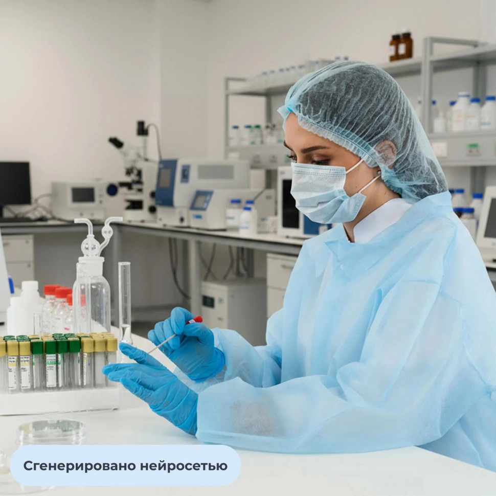 Халат н/с процед, рук.рез, 4кн, XL(52-54), пл 30, гол, Комус, 10шт/уп Халат н/с процед, рук.рез, 4кн, XL(52-54), пл 30, гол, Комус, 10шт/уп