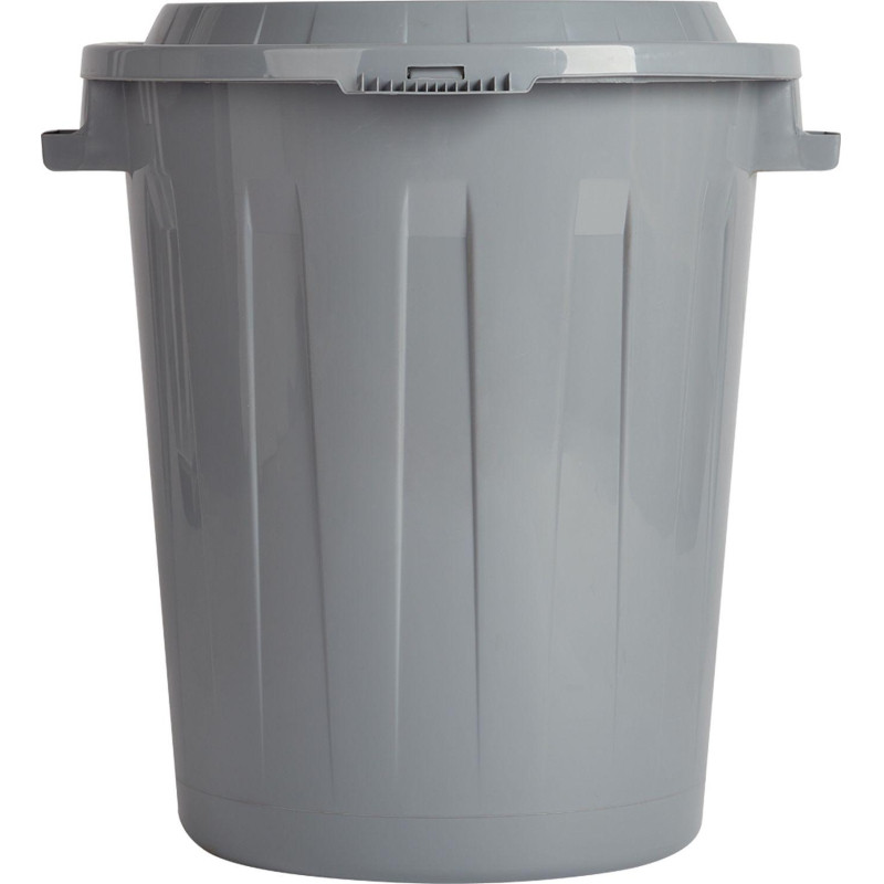 Бак для отходов 90л, пластик, серый_СПБ