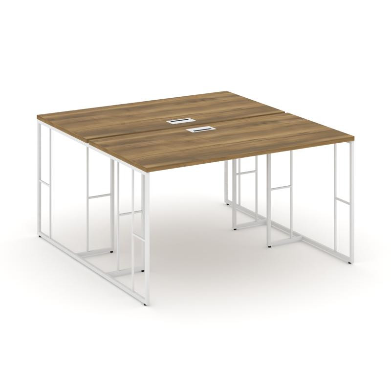 Rift Рабочая станция RF.DRS-015 Сандал Янтарный/Металл Белый 1780*1432*750