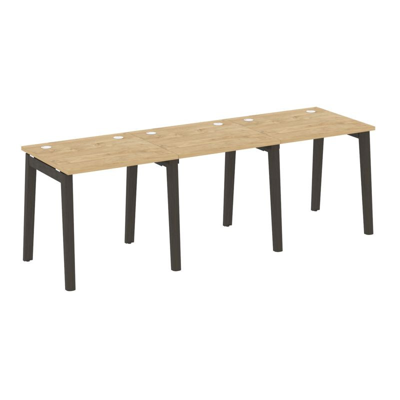 Onix Wood Рабочая станция OW.RS-3.0.7 Тиквуд Светлый/Дуб Темный/Металл Антрацит 2340*720*750