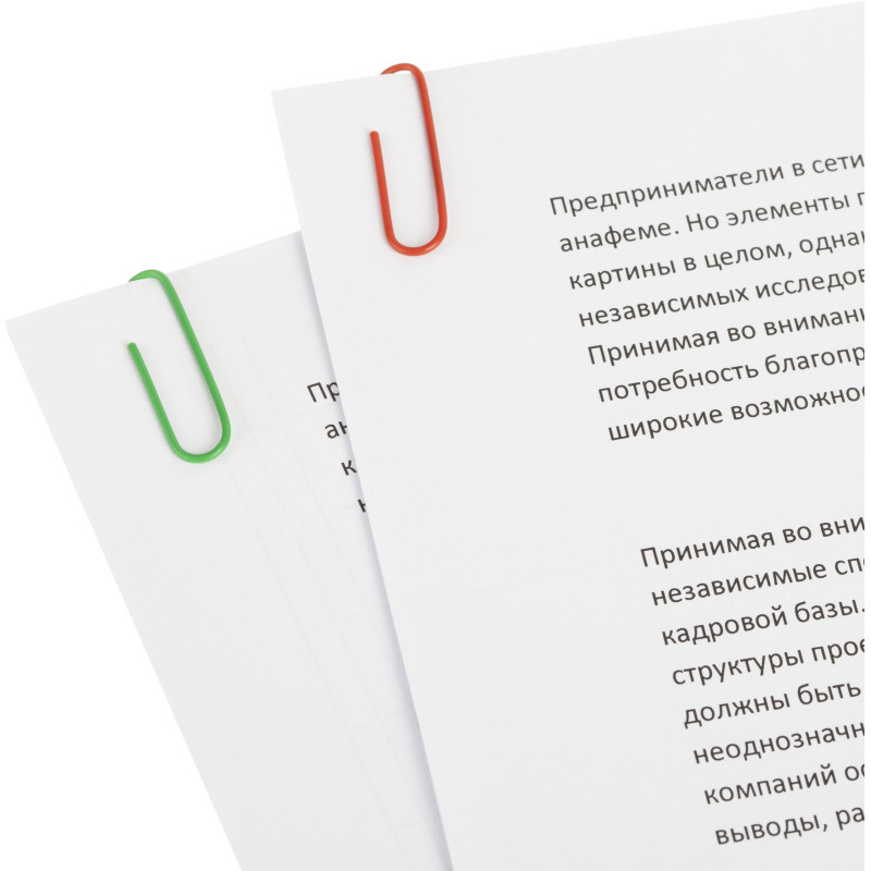 Скрепки Attache с полимерным покрытием,33 мм,разноцветные, 100 шт/уп Скрепки Attache с полимерным покрытием,33 мм,разноцветные, 100 шт/уп