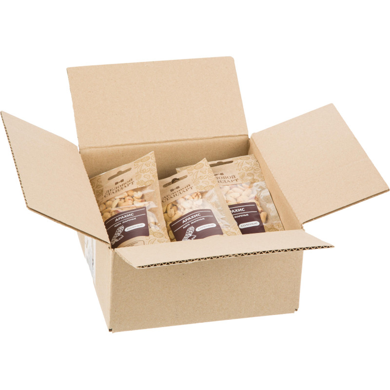 Арахис Деловой стандарт жареный соленый 50гх12шт/уп Арахис Деловой стандарт жареный соленый 50гх12шт/уп