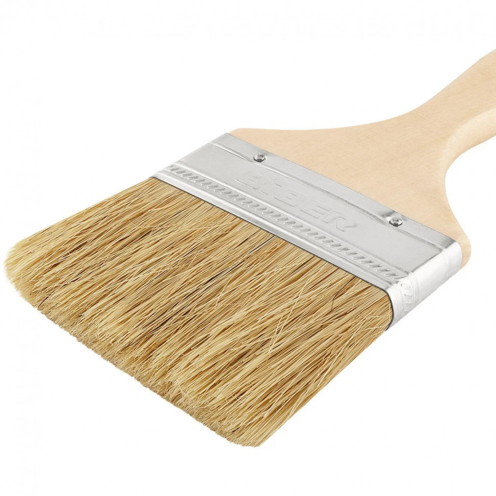 Кисть флейцевая БИБЕР 31115 Эконом натуральная щетина, 75 мм СПб