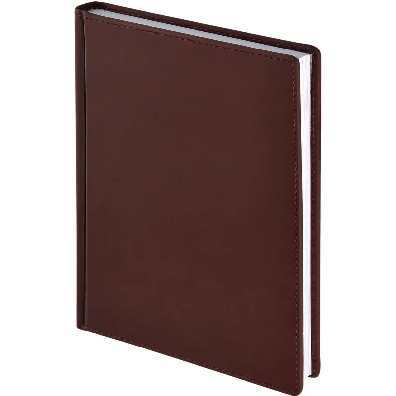 Ежедневник датированный 2026 А5+ VELVET бордовый 3-123/02