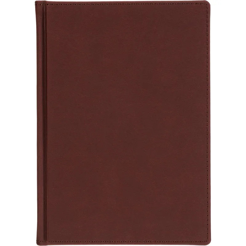 Ежедневник датированный 2026 А5+ VELVET бордовый 3-123/02