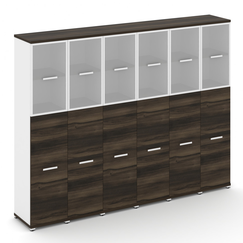 Concept Шкаф 6 узких секций, 5 ниш CN.STU-565 RMW W Дуб Мали/Белый Бриллиант/Металл Белый/Сатин 2500 Concept Шкаф 6 узких секций, 5 ниш CN.STU-565 RMW W Дуб Мали/Белый Бриллиант/Металл Белый/Сатин 2500