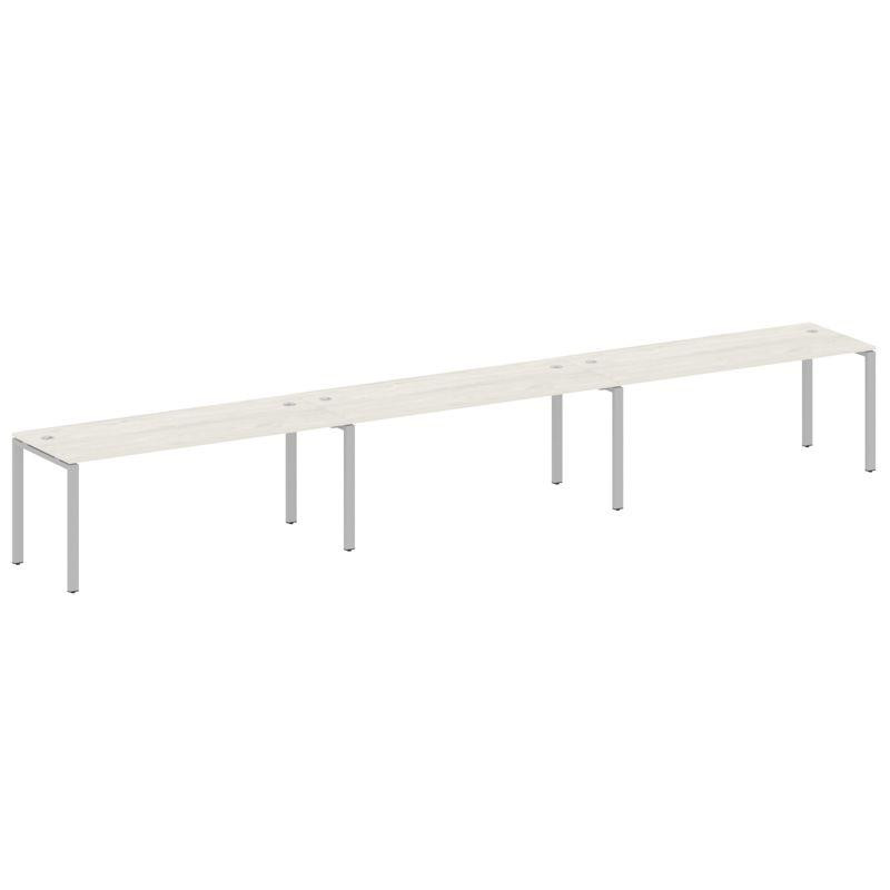 Metal System Рабочая станция на 3 места на П-образном м/к БП.СМ-3.5 Дуб Наварра/Металл Серый 5400*72 Metal System Рабочая станция на 3 места на П-образном м/к БП.СМ-3.5 Дуб Наварра/Металл Серый 5400*72