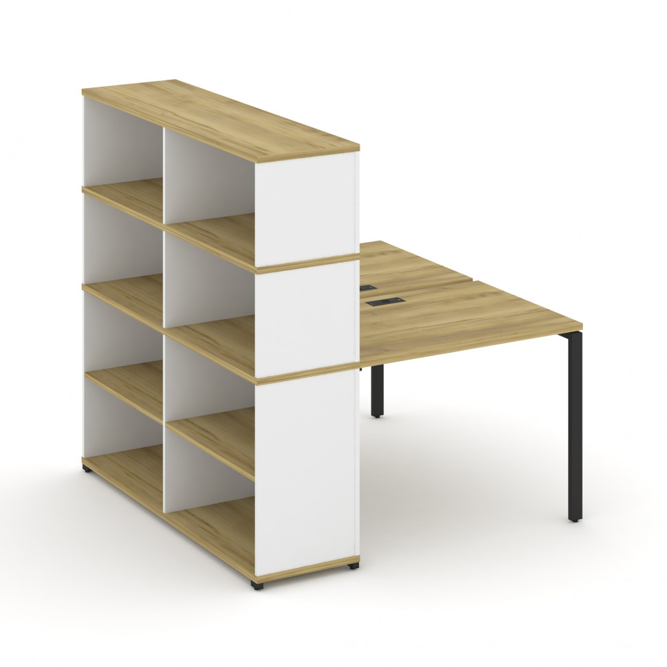 Concept Рабочая станция с опорным стеллажом с надставкой выс. CN.DRS-213 Дуб Винченцо/Белый Бриллиан Concept Рабочая станция с опорным стеллажом с надставкой выс. CN.DRS-213 Дуб Винченцо/Белый Бриллиан
