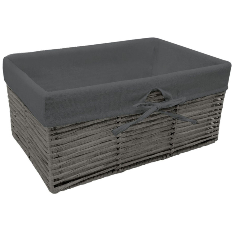 Корзина стел. Paper, Д440 Ш310 В200, серый арт.LIS-40L