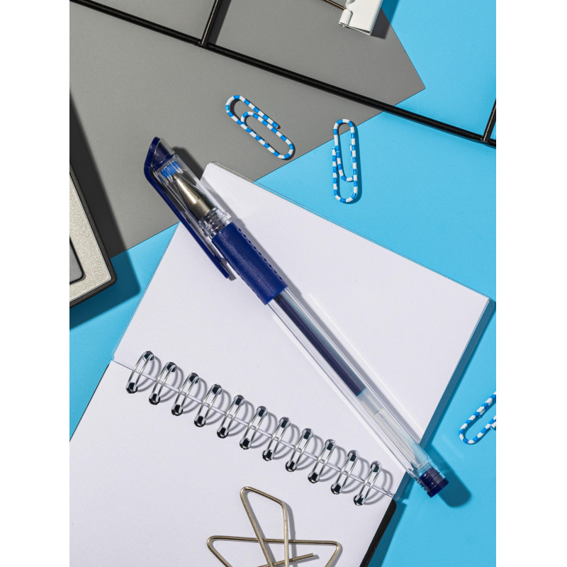 Ручка гелевая неавтомат. Attache Gelios-010 синий стерж, 0,5мм,манж