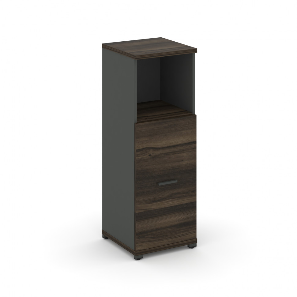 Concept Шкаф 1 узкая секция, 3 ниши CN.STU-313 A Дуб Мали/Антрацит/Металл Антрацит 420*420*1186