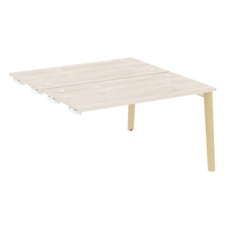 Onix Wood Стол-приставка двойной OW.D.SPR-3.7 Денвер Светлый/Дуб Светлый/Металл Белый 1380*1475*750 Onix Wood Стол-приставка двойной OW.D.SPR-3.7 Денвер Светлый/Дуб Светлый/Металл Белый 1380*1475*750