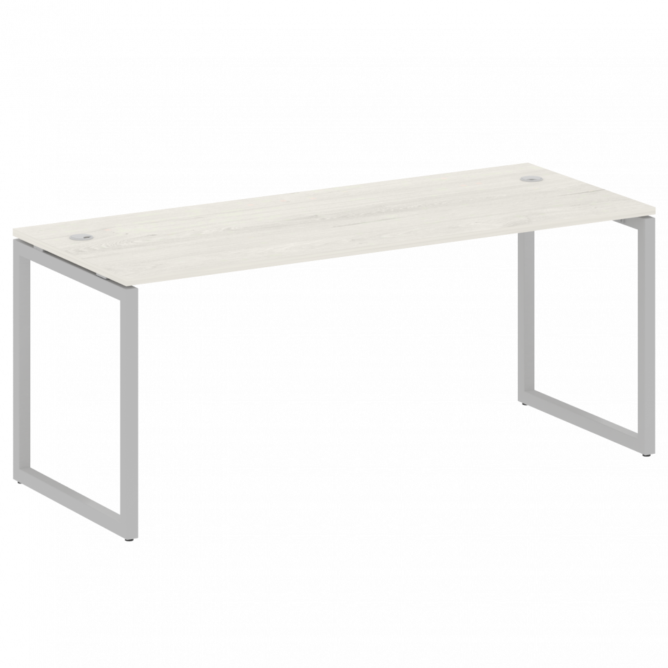 Metal System Quattro Стол письменный на О-образном м/к 40БО.СП-5 Дуб Наварра/Металл Серый 1800*720*7