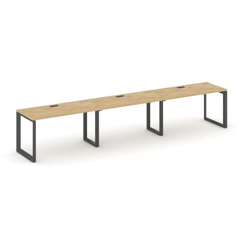 Style Project Рабочая станция односторонняя SN-59O.ORS-044 Тиквуд Светлый/Металл Антрацит/Черный Заг