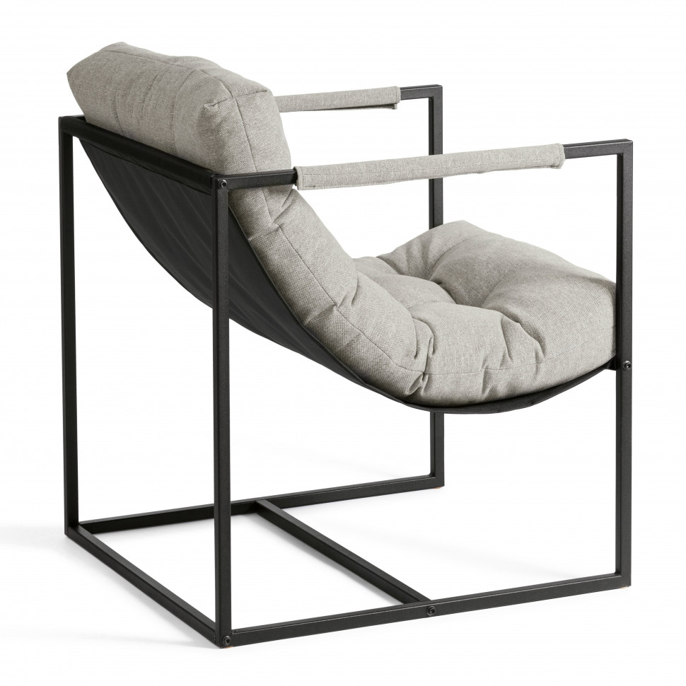 Кресло Charli/Чарли рогожка, серо-бежевый, 3M 16/2, 70х70х84 см