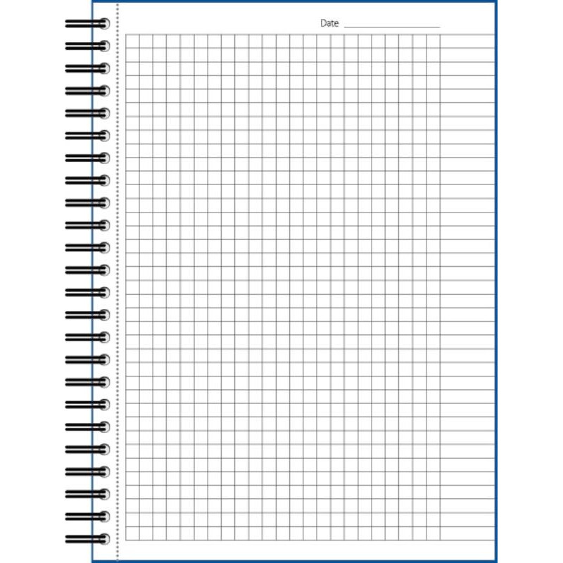 Бизнес-тетрадь 100л,кл,А5,LightBook,спираль,обл.синий,блок белый 70г/м