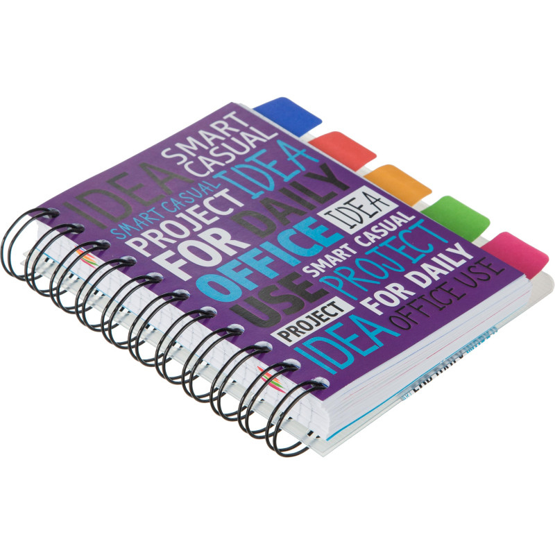 Блокнот А6,150л,клетка,гребень Attache Selection Office book 2 фиолетовый