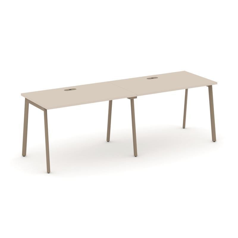 Estetica Рабочая станция 2 места ES.RS-2.2-LP Капучино/Металл Латте 2360*730*750 Estetica Рабочая станция 2 места ES.RS-2.2-LP Капучино/Металл Латте 2360*730*750