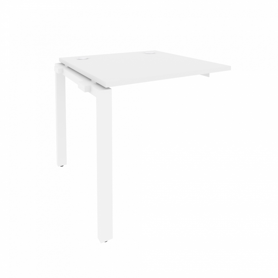 Onix Наборный элемент рабочей станции на П-образном м/к O.MP-1.NRS-0.8 Белый Бриллиант/Металл Белый