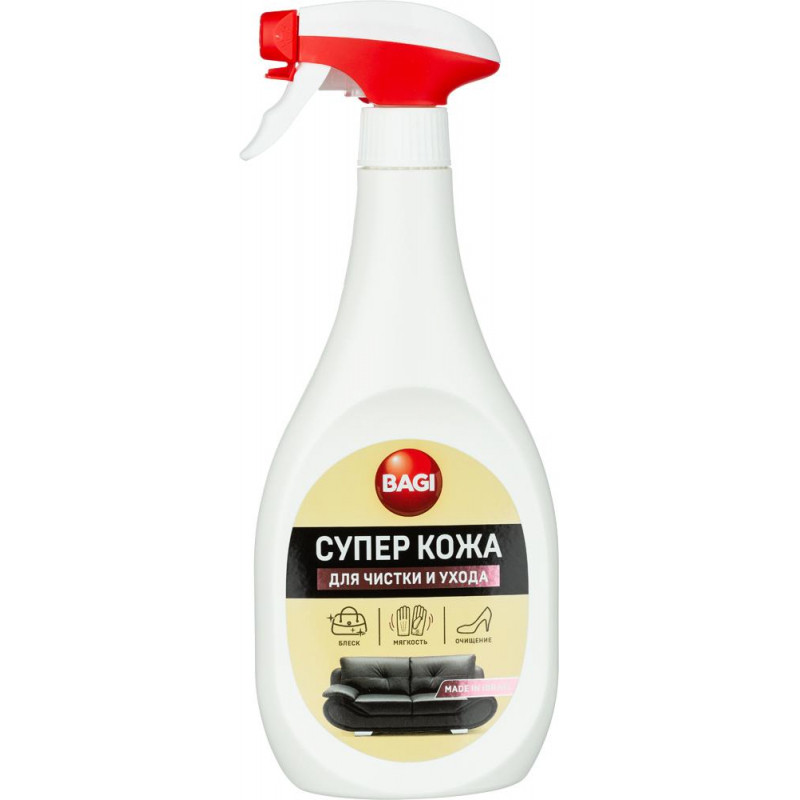 Средство для кожаных изделий Bagi СУПЕР КОЖА спрей  400 мл