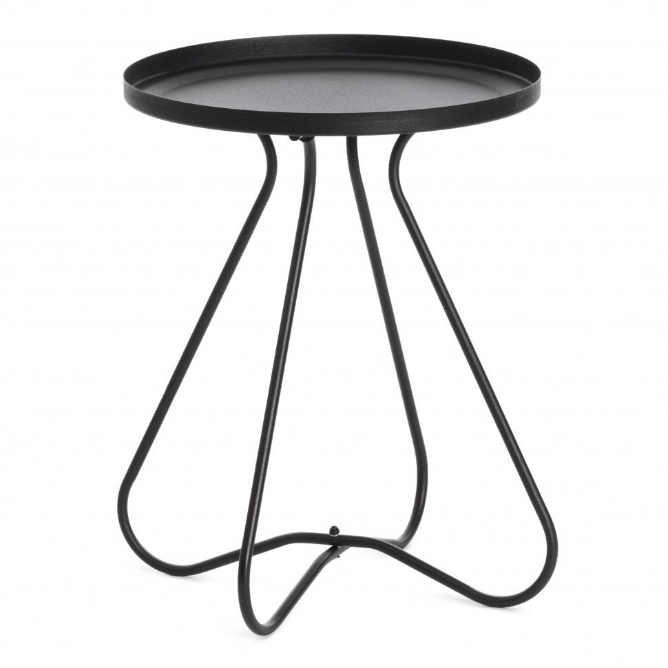 Столик журнальный GLAND металл, 40*40*45см, черный