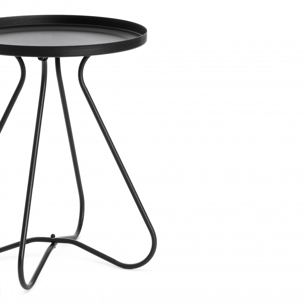 Столик журнальный GLAND металл, 40*40*45см, черный