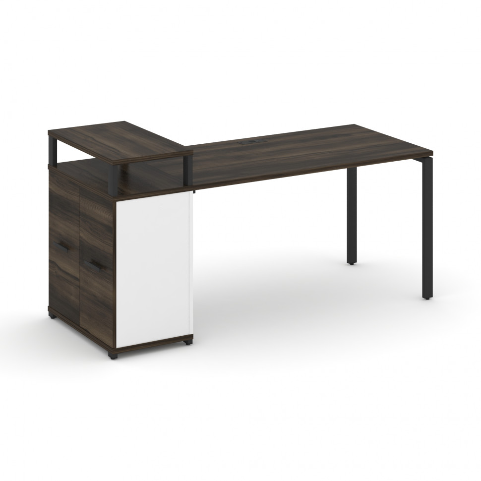 Concept Стол рабочий с опорным распаш. шкафом с верх. горизонтом CN.SP-223 B Дуб Мали/Белый Бриллиа Concept Стол рабочий с опорным распаш. шкафом с верх. горизонтом CN.SP-223 B Дуб Мали/Белый Бриллиа