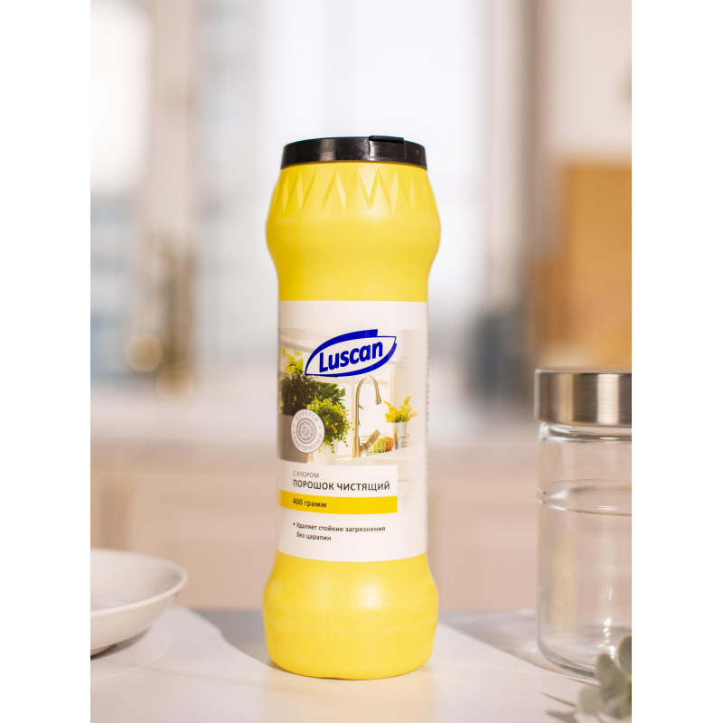 Универсальное чистящее средство Luscan с хлором порошок 400 г