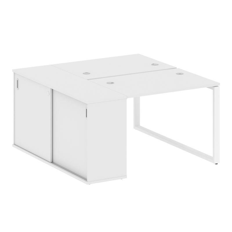 Metal System Рабочая станция с шкафом-купе на О-образном м/к БО.РС-СШК-1.1 Т Белый/Металл Белый 1410 Metal System Рабочая станция с шкафом-купе на О-образном м/к БО.РС-СШК-1.1 Т Белый/Металл Белый 1410