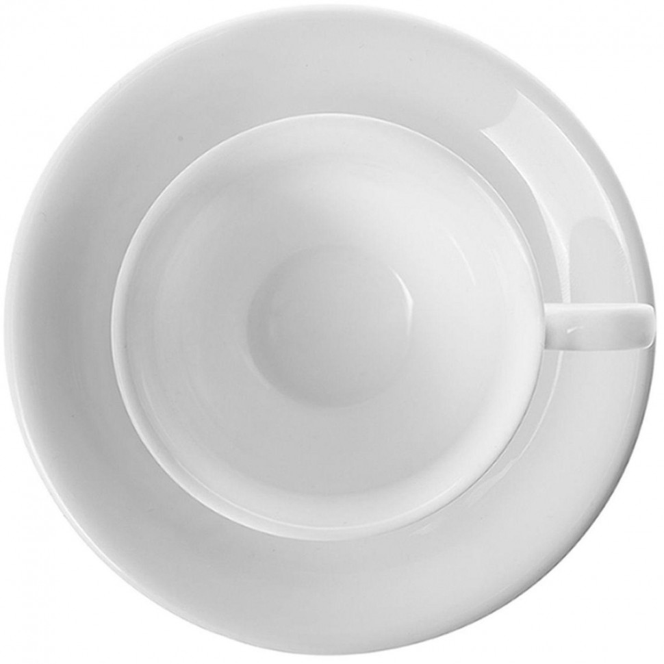 Чайная пара 220мл, белая, фарфор, Chan Wave Classic 6шт/уп фк0148