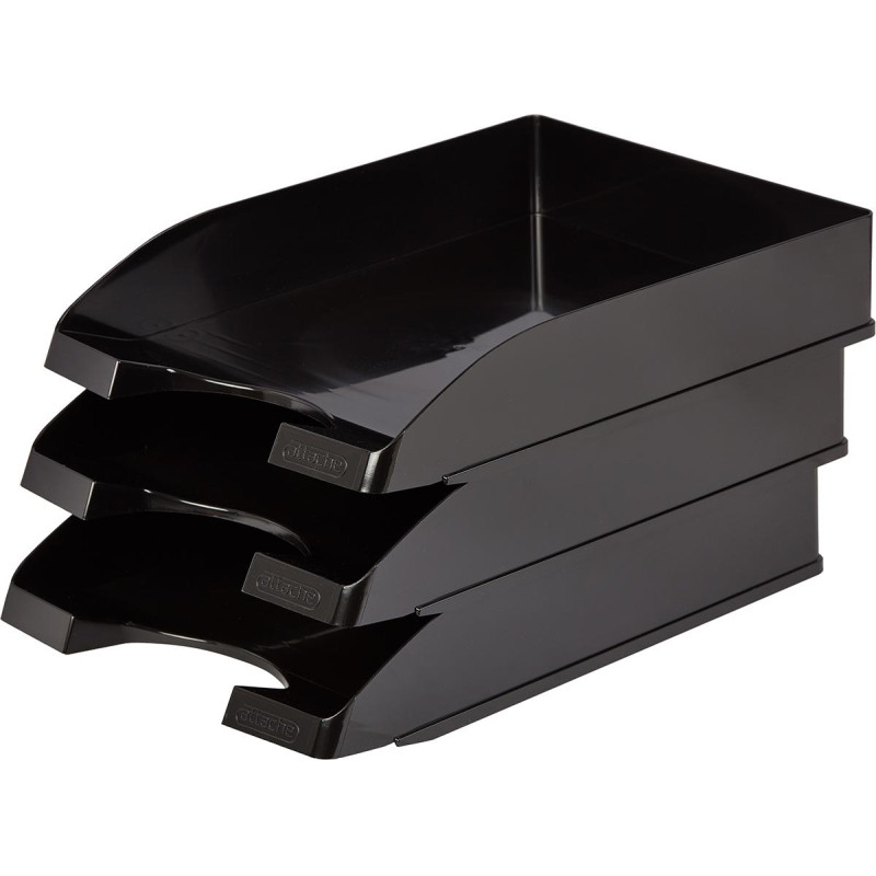 Лоток горизонтальный Attache Line черный 340х255х63мм Лоток горизонтальный Attache Line черный 340х255х63мм