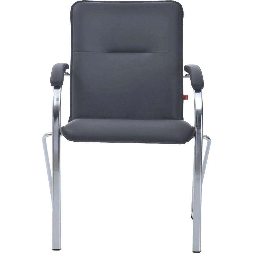 Конференц-кресло FA_SAMBA Chrome к/з черный DO350/к/з