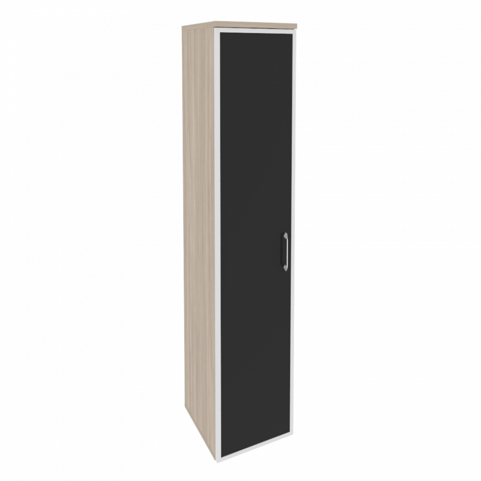 Onix Шкаф высокий узкий левый O.SU-1.10 R (L) black Дуб Аттик/Cтекло Black 400*420*1977 Onix Шкаф высокий узкий левый O.SU-1.10 R (L) black Дуб Аттик/Cтекло Black 400*420*1977